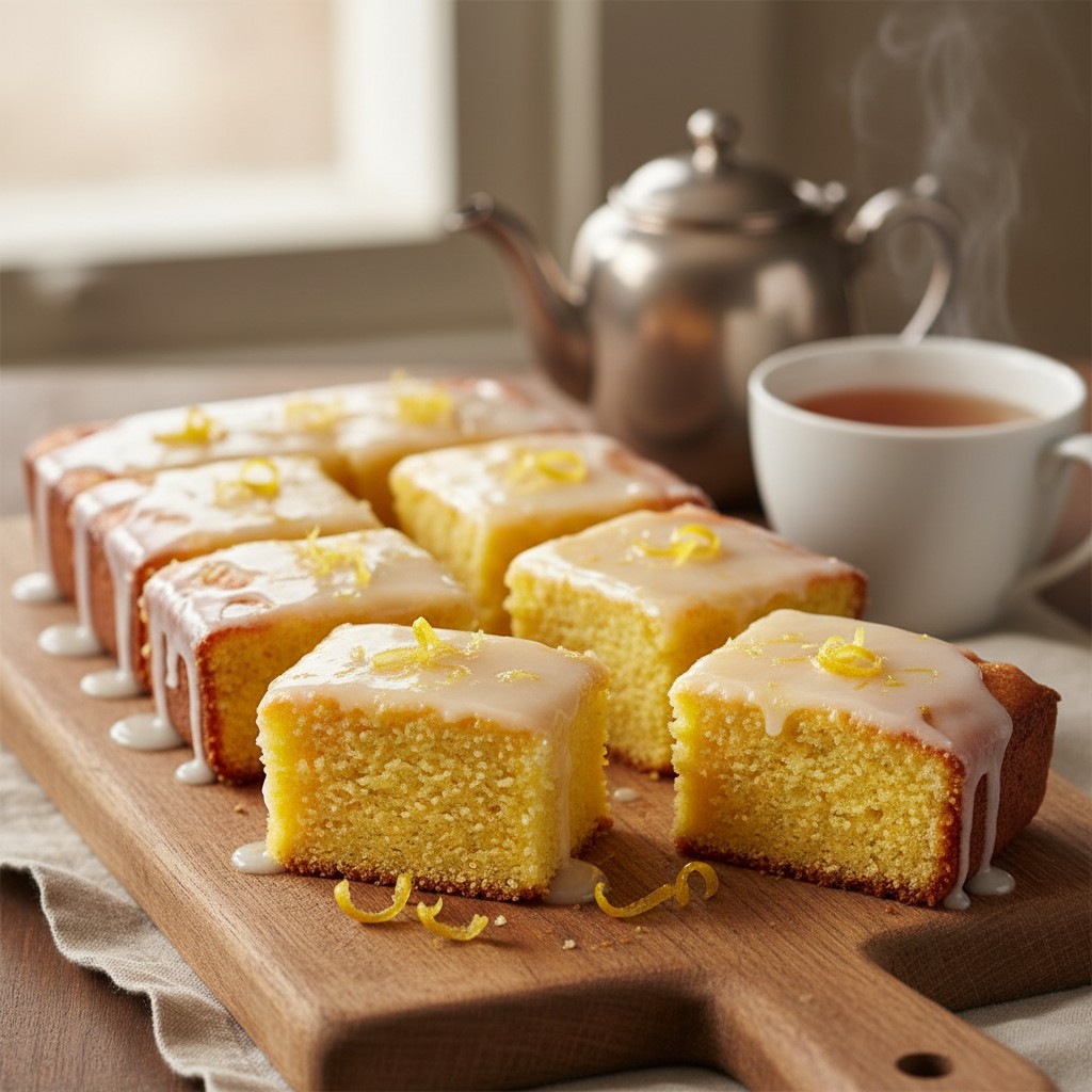 Sunshine Lemon Drizzle Traybake